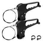 FVRITO 2 Pack Brake Handle Assembly Replacement for Rolling Walker Transport Wheelchair Mobility Knee Walkers Medline Lumex 4-Wheel Folding Drive Rollator Senior Medical Accessories with 41'' Cable