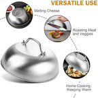 Grill Dome Cover - Griddle Accessories Heavy Duty 9" Wide Smashed Burger Melting Cheese Blackstone Dome,Fits for Cuisinart Stainless Steel Basting and Steaming Lid Cooking for Use in Flat Top Grills