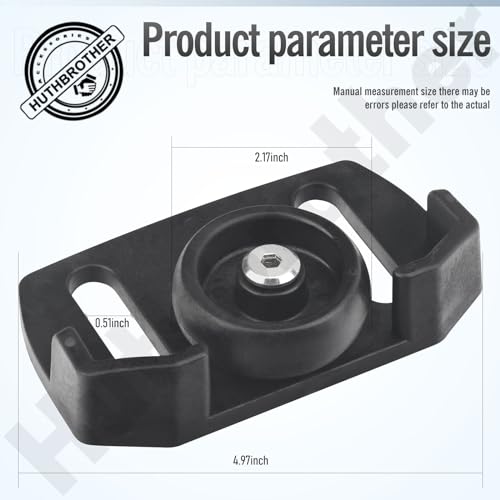 Universal Roller Skid Snow Thrower Shoes | 490-241-0038 Snow Blower Skid Shoes W/Hardware, for Craftsman, MTD, Cub C-adet, Fits Most 2-Stage and 3-Stage Snow Thrower Snowblowers