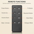 New Replacement Remote Control for Bose TV Speaker/Bose Solo Soundbar Series II