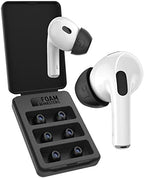 Foam Masters Ultra-Premium Memory Foam Ear Tips for AirPods Pro 1st & 2nd Gen | 3 Pairs | Black Magic Ver 6.0 | Secure | Comfort | Better Noise Cancel | Replacement Buds – Black, Assorted S/M/L