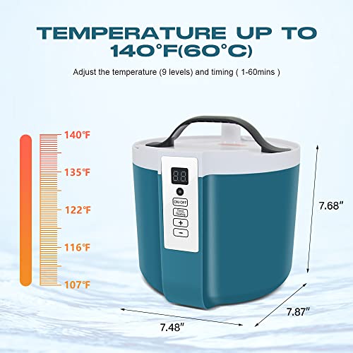 amocane Portable Sauna Steamer Pot 1.6L, Stainless Steel Steam Generator for Saunas Home Spa Fumigation Steam Machine for Body Detox with Remote Control, New Anti-riot Device (110V, US Plug)
