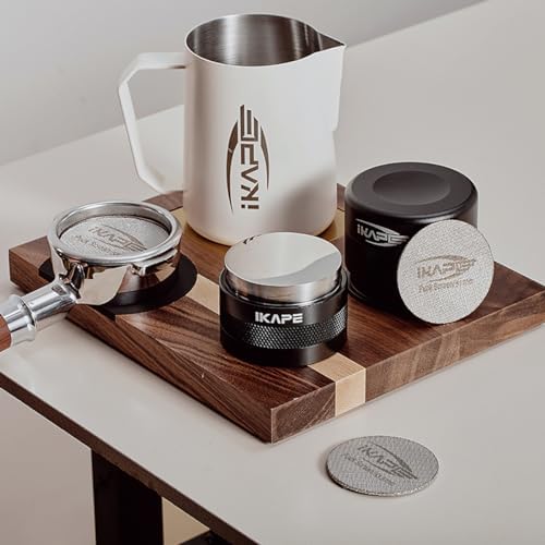 54mm Espresso Dosing Funnel and Puck Screen Set, Magnetic Espresso Dosing Ring, Reusable Stainless Steel 53mm Coffee Filter Compatible with Breville 54MM Portafilter Espresso Machine Accessories