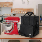 TORIBIO Kitchen Mixer Storage Bag Compatible with KitchenAid and Extra Accessories, Mixer Portable Carrying Bag/Case fit for 4.5-Quart and 5-Quart Mixers, 14" x 8.9" x 14.9"