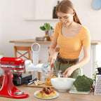 Pasta Maker Attachment for KitchenAid Stand Mixer with 6 Interchangeable Pasta Press Plates, Gourmet Durable Kitchenaid Accessories and Attachments Dishwasher Safe