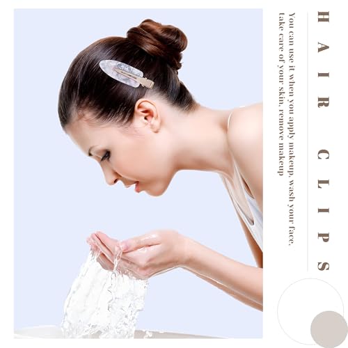 No Crease Hair Clips Creaseless Hair Clips Makeup Clips No Bend Hair Clips Flat Hair Clip For Styling Non Slip Hair Accessories For Women,Sparkle Multiple Colors,12 PCS