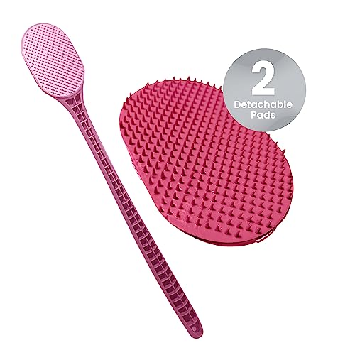 The Ultimate Back Scratcher, Scalp Massager, Back Massager, & Exfoliator - Large Scratch Surface, an All Body Back Scratcher That Gives a Deep Soothing Scratch (Pink)
