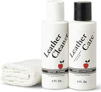 Apple Brand Leather Cleaner & Conditioner Kit - for Use On Leather Purses, Handbags, Shoes, Boots & Accessories - Safe On Colored and Natural Leather