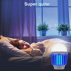 Wisely Bug Zapper Outdoor/Indoor Electric, USB-C Rechargeable Mosquito Killer Lantern Lamp, Portable Insect Electronic Zapper Indoor Trap, with LED Light berryblue