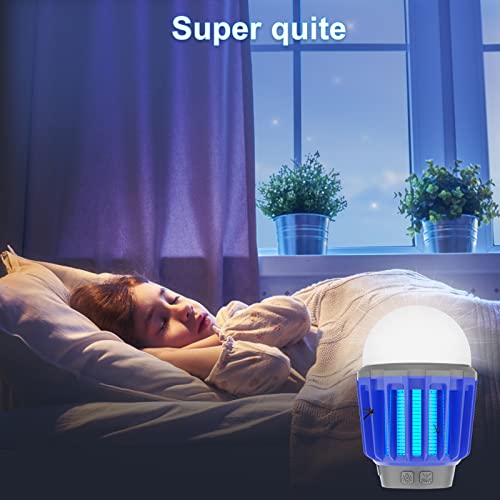 Wisely Bug Zapper Outdoor/Indoor Electric, USB-C Rechargeable Mosquito Killer Lantern Lamp, Portable Insect Electronic Zapper Indoor, with LED Light, 3-Pack