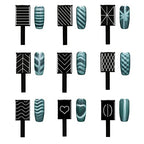 SILPECWEE 15Pcs Nail Magnet Set Cat Eye Gel Nail Polish Magnet Wand Magnetic Nail Polish Cat Eye Magnet for Nails Cat Eye Magnets Sticks Nail Design Tools Nail Art Accessories