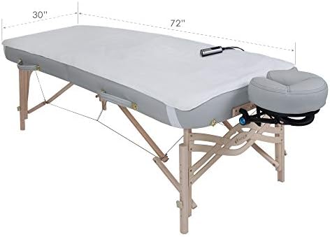 Earthlite Massage Table Warmer & Fleece Pad (2in1), ETL Certified, 3 Heat Settings, 13ft Cord/Heating Pad / 1 Year Replacement Guarantee