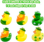 36 Pcs St. Patrick's Day Rubber Ducks,Baby Showers Accessories,Mini 2.16" Duckies Bath Toys for Kids St. Patrick's Day Party Favors,Gift Exchange (St. Patrick's Day)