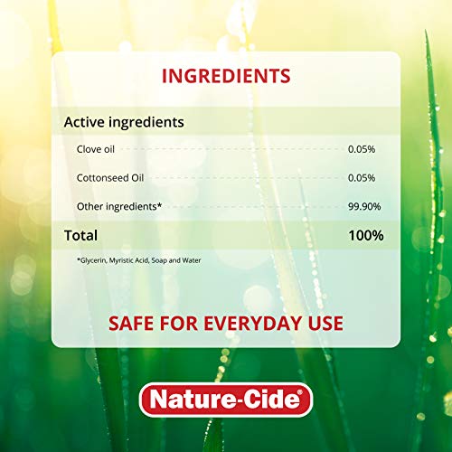 Nature-Cide All Purpose Insecticide. All Natural Roach Killer, Spider, Mosquito and Ant Spray to Keep Your Home Safe. Kills on Contact. No Strong Odor. 32 oz