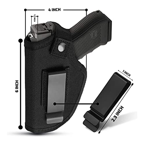 DMAIP Concealed Carry Holster Metal Clip IWB OWB Holster Waistband Airsoft Pistol Handguns Holster for Right Left Hand Draw