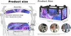 LedBack Walker Accessories Sets Wheelchair Bag for Seniors Rollator Walker Rollator Covers Purple Marble Print Walker Seat and Backrest Covers, Easy to Install