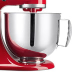 5 Quart Mixing Bowl with Handle,Mixer bowl Fit for KitchenAid Artisan&Classic Series 4.5-5 QT Food Grade Tilt-Head Mixer, Stainless Steel Polished Mixer Accessories for Baking & Cooking