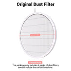 MelodySusie Nail Dust Collector Replacement Filter 4 Pack, Reusable Dust Filter for MelosySusie Nail Dust Collector Vacuum Fan Dust Collector Extractor Electric Dust Suction Machine