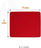 Toaster Oven Air Fryer Reusable Mats Accessories 9 x 11, Silicone Liner, Drip Mat (3pcs) Compatible with Cuisinart, Emeril Lagasse, Gowise, Breville + More, Convection Accessories, Electric Oven Rack
