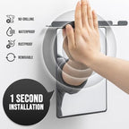 TAILI Shower Mirror Fogless for Shaving with Razor Holder, NO-Drilling & Removable Large Mirror Fogless Suction Wall Mounted, Shatterproof & Waterproof - for Men and Women(Grey)