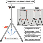 DOBESTS Foldable Power Tower Dip Station Pull Up Bar Station Adjustable Multifunction Fitness Tower Station Training Equipment Home Outdoor, Stable Triangular Structure