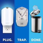 Zevo Plug-In Flying Insect Trap - 2 Bases + 2 Fruit Fly Cartridges