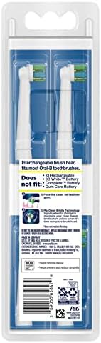 Oral-B Floss Action Replacement Brush Heads for an Oral-B Electric Toothbrush, Pack of 4