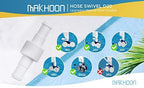 MAKHOON D20 Hose Swivel with D15 Nut - Compatible with Zodiac Polaris 280, 380, 180 Pool Cleaner Hose Swivel, Replacement Part