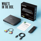 DVD Players for TV with HDMI, DVD Players That Play All Regions, Simple DVD Player for Elderly, CD Player for Home Stereo System, Included HDMI and RCA Cable