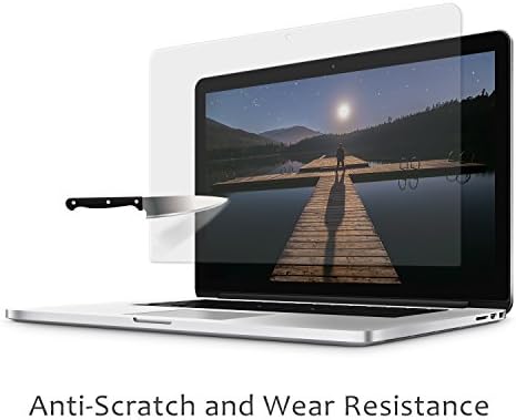 FORITO Tempered Glass Screen Protector Compatible with 2015 or older MacBook Pro 15” Model A1398 with Large Cleaning Cloth [Lifetime Risk-Free Replacement Warranty]