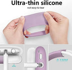 Case for Airpods Max Headphones,Ear Pad Case Cover/Ear Cups Cover/Headband Cover for AirPods Max(USB-C/Lightning)(2024/2020),Silicone for Apple Airpod Max, Accessories Cases(Lavender Purpl)