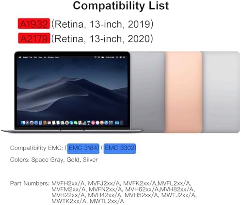 (Silver) for MacBook Air A1932 (13in, 2019) A2179 (13in, 2020) EMC (3184) (3302) Retina Full CFCC Display Assembly LED LCD Screen Replacement A+++
