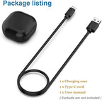 Charging Case for Samaung Galaxy Buds 2 Pro SM-R510, Replacement Charger Cradle with USB-C Cable for Galaxy Buds Pro 2, LED Indicator (700mAh, Black)