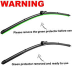 3 Wiper Blades Replacement for Ford Explorer 2011-2018 2019 2020 2021 2022 2023,Original Equipment Replacement Front and Rear Windshield Wiper Blade - Pinch Tab 26"/22"/11" (Set of 3)