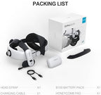 BOBOVR S3 Pro Battery Strap Accessories,Head air Conditioning and 10000mah hot-swappable Battery Pack,Compatible with Meta Quest 3/Quest 3s