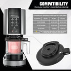 For NC301 Ice Cream Maker Outer Bowl Lid Compatible Ninja NC299AMZ/NC301/NC300/NC201/NC101 Series (NO Paddle),Ice Cream Maker Accessories,Replacement Ninja Outer Bowl Lid.