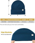 YANIBEST Womens Satin Lined Knit Beanie Hat Acrylic Winter Hats for Women Men Silk Lining Soft Slouchy Warm Cuffed Beanie Hat