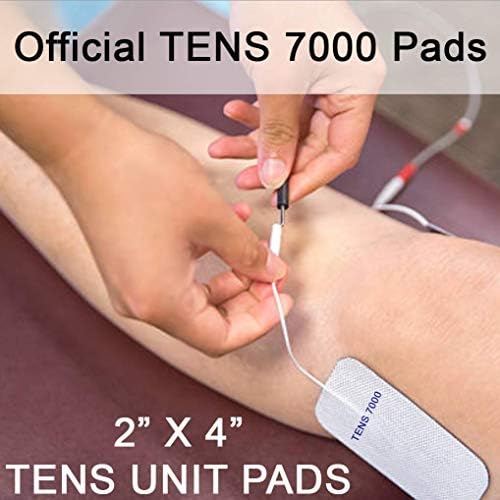 TENS 7000 Official TENS Unit Replacement Pads, 32 Pack, 16-2" X 2", 16-2" X 4" Electrode Pads Compatible with Most TENS Machines Replacement Electrodes Pack