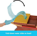 Mattel Disney Moana 2 Toys, Moana’s Adventure Canoe Playset with Floating Canoe, Moana Small Doll, 1 Character Friend, 6 Play Areas & 10 Accessories