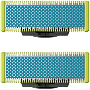 Philips Norelco OneBlade Anti Friction Blade, Genuine Replacement Blade for OneBlade Electric Shaver and Trimmer, Durable Stainless Steel, Trim, Edge and Shave, 2 Pack, QP225/80
