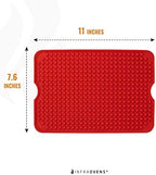 Air Fryer Liner Accessories for Ninja Foodi XL Smart FG551 6-in-1 Indoor Grill, Reusable Heat Resistant Mat for Air Fryer, Ninja Foodi Accessories, Easy Clean Replacement for Parchment Paper