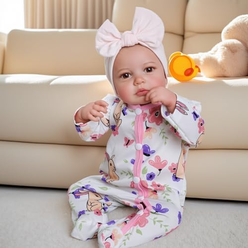 BABESIDE Reborn Baby Dolls - 20-inch Cute Soft Vinyl Realistic Baby Doll Real Life Baby Dolls with Complete Accessories Perfect for Cuddling, Playtime, and Gift Giving