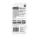 GUM Soft-Picks Wide Space, Easy to Use Dental Picks for Teeth Cleaning Health, with Convenient Carry Case, Dentist Recommended Dental Picks, 100ct (3pk)