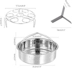 Steamer Basket for Instant Pot Pressure Cookers Pots Accessories Steamer Basket with Egg Steamer Rack Steamer Divider (Steamer Basket)