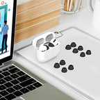 Delidigi 6 Pairs Ear Tips for AirPods Pro 2 and AirPods Pro, Silicone Earbuds Earplug Replacement Accessories Fit in The Charging Case S/M/L Size(Black)