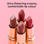 MCoBeauty Matte Luxe Lipstick, Cheeky Chat, Velvety Matte Finish for Bold Lips, Vegan, Cruelty Free Cosmetics
