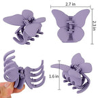 Canitor Butterfly Hair Clips 2.7" Butterfly Claw Clips Large Hair Clips Hair Claw Clips for Thick Hair Cute Hair Clips for Women Girls Butterfly Accessories
