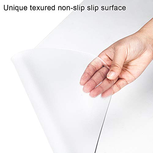 Kuyal Clear Chair Mat, Hard Floor Use, 48" X 53" Transparent Office Home Floor Protector mat Chairmats (48" X 53" Rectangle)