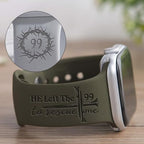 Christian Personalized Strap, Engraved Silicone Strap Bands 38mm 40mm 41mm 42mm 44mm 45mm 49mm Bible Quote Sport Band Replacement With Series 8 7 Se 6 5 4 3 2 1