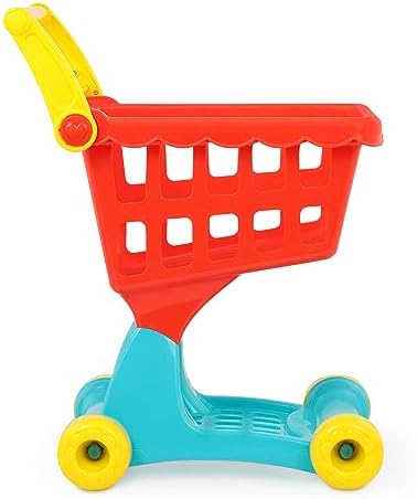 Battat Pretend Shopping Playset Groceries & Cart 29 Play Food Items Kitchen Accessories 2+ Years Shopping Day Grocery Cart